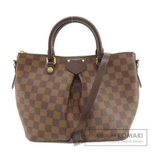 Louis Vuitton Siena Damier Ebene Brown Handbag Canvas